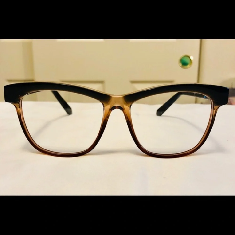 New Veronika Wildgruber Orange & Black RX Frame